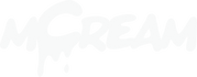 Alternate mCream logo with modern drip design, representing premium THC-infused edibles